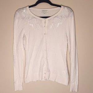 Banana Republic Off-White Cardigan